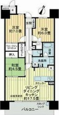 千里丘駅 徒歩15分 9階の物件間取画像